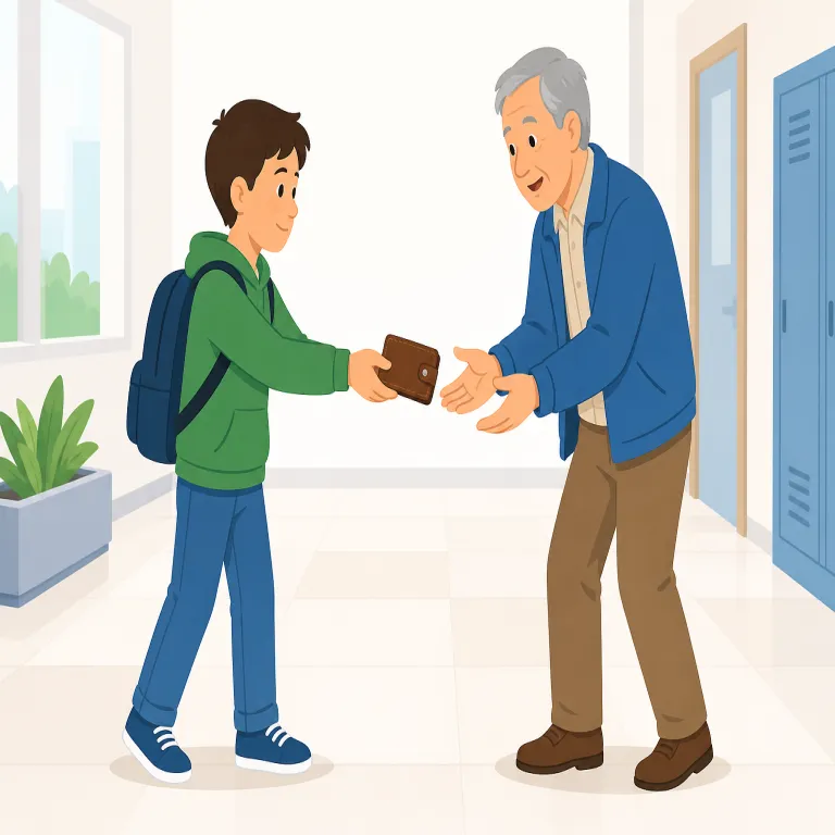moral（道徳的・形容詞）の覚え方イラスト — 形容詞 moral は「人として正しいか」を問う語
