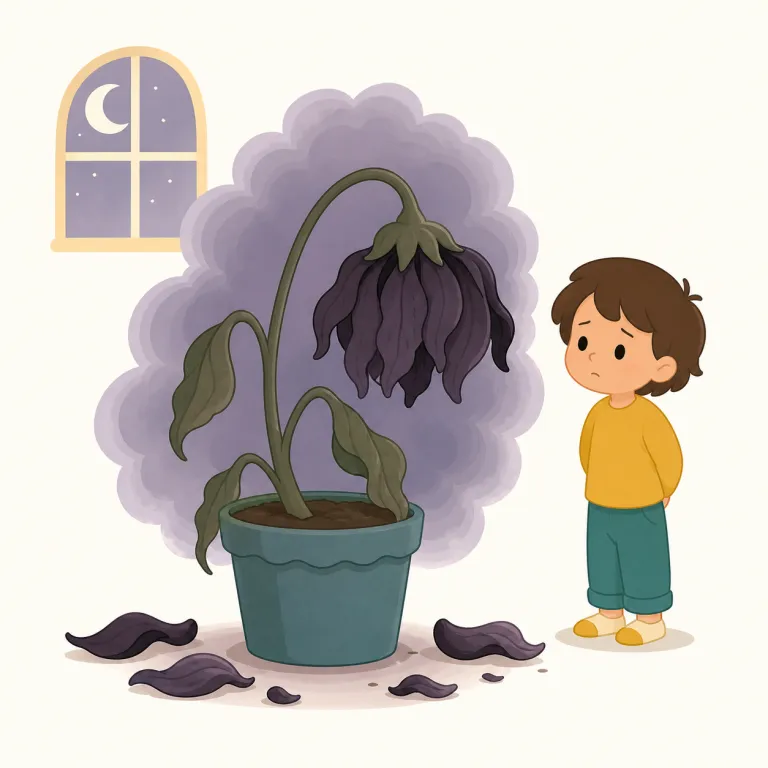 morbid（不気味な・adjective）の覚え方イラスト