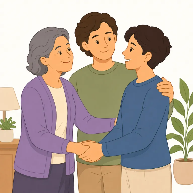 mother-in-law（義母・名詞）の覚え方イラスト — まず core は mother