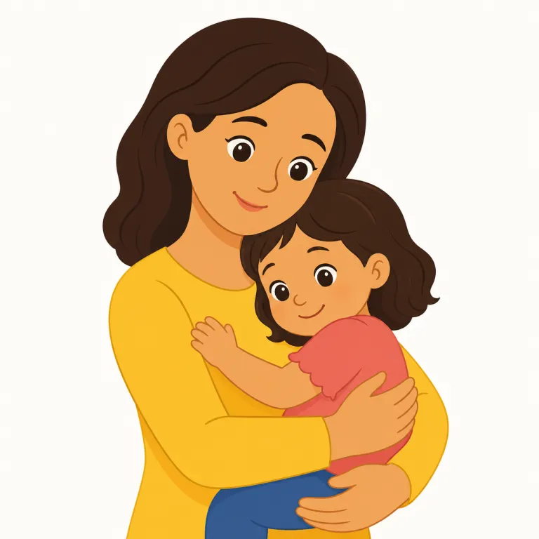 mother（母・名詞）の覚え方イラスト — mother は「母」という続柄をはっきり示す標準的な語です