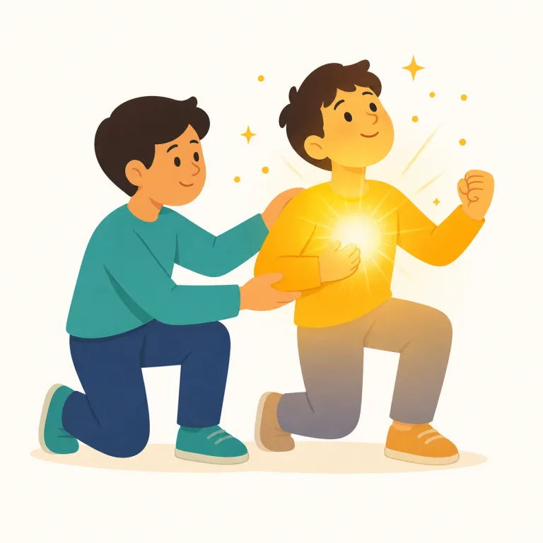 motivate（やる気を起こさせる・動詞）の覚え方イラスト — 中心のイメージは move / motion