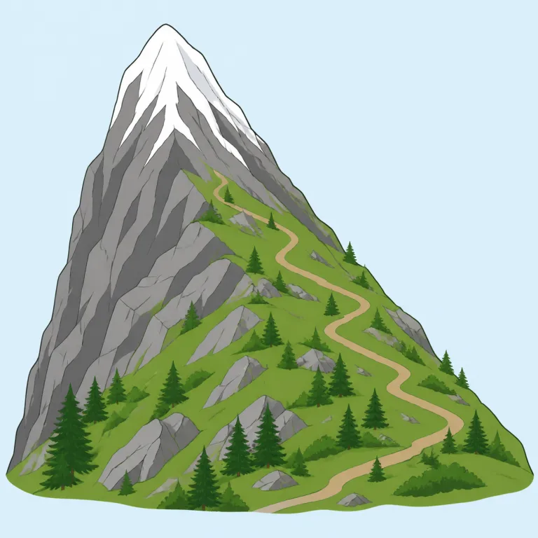 mountainsideの覚え方イラスト