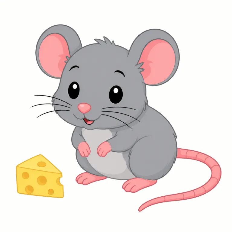 mouse（マウス・名詞）の覚え方イラスト
