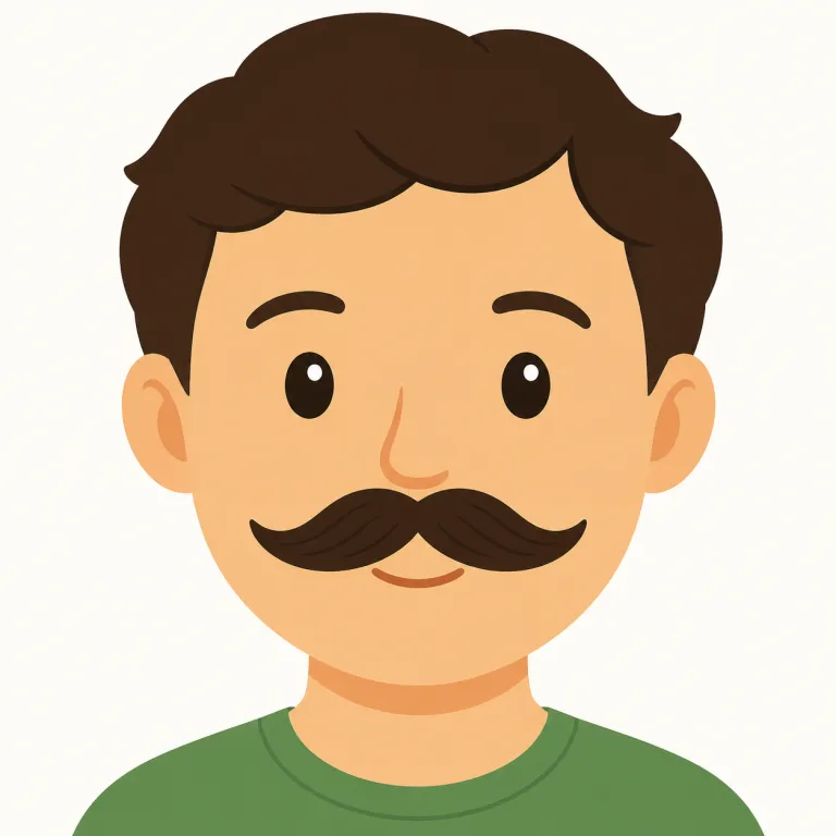 moustache（口ひげ・名詞）の覚え方イラスト — 見た目で覚える語