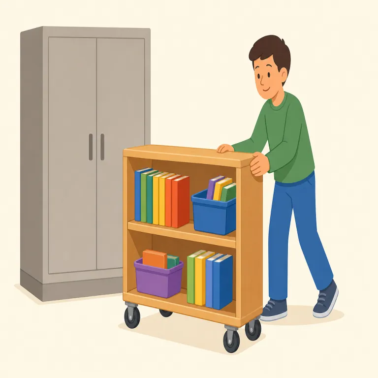moveable（可動式・形容詞）の覚え方イラスト — move + -able と見れば、基本はそのまま「動かせる」