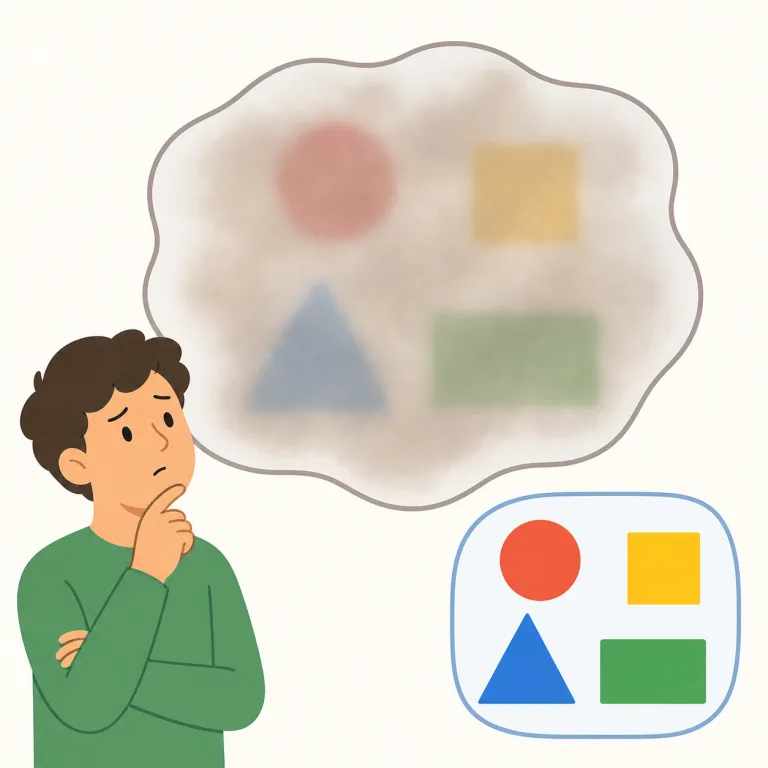 muddy（不明瞭な・adjective）の覚え方イラスト