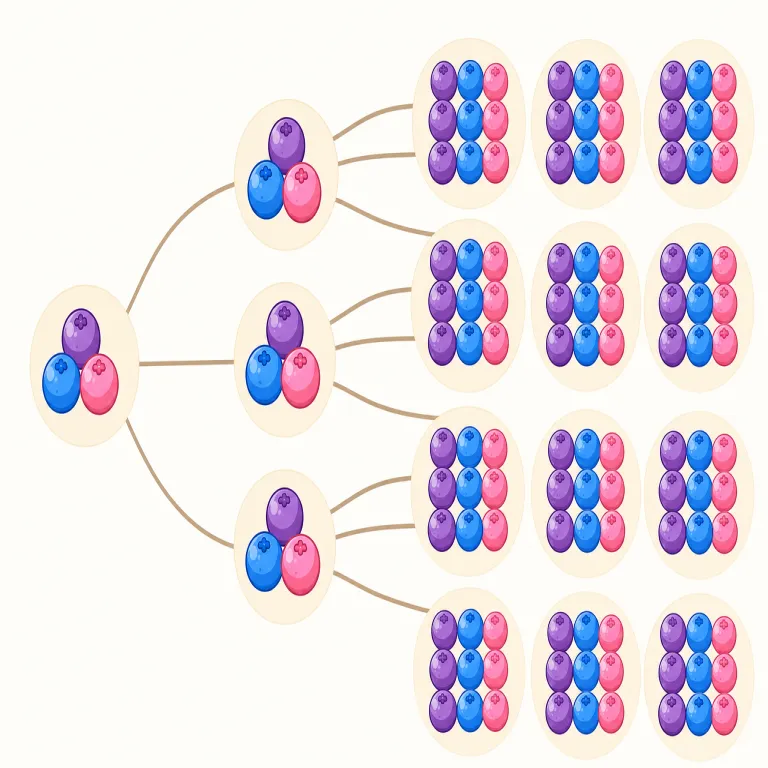 multiplicative（掛け算の・形容詞）の覚え方イラスト — multiply「掛ける」を知っていれば、multiplicative はその形容詞だと考えると覚えやすいです