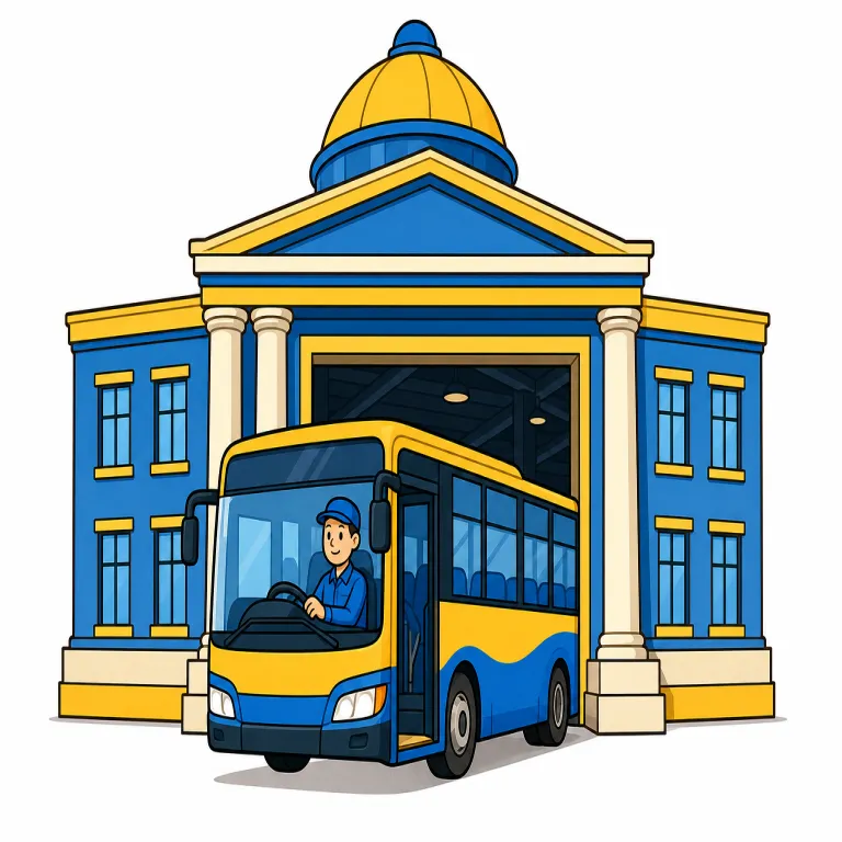 municipal（市営・adjective）の覚え方イラスト