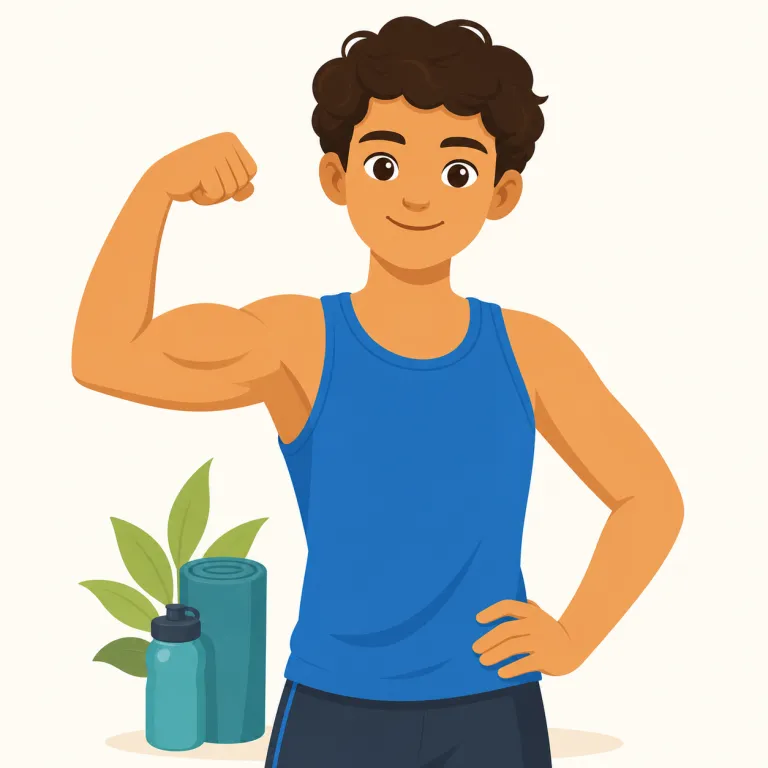 muscle（筋肉、力、実力・名詞）の覚え方イラスト — まず基本は「体の筋肉」