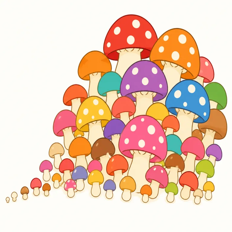 mushroom（急成長する・verb）の覚え方イラスト