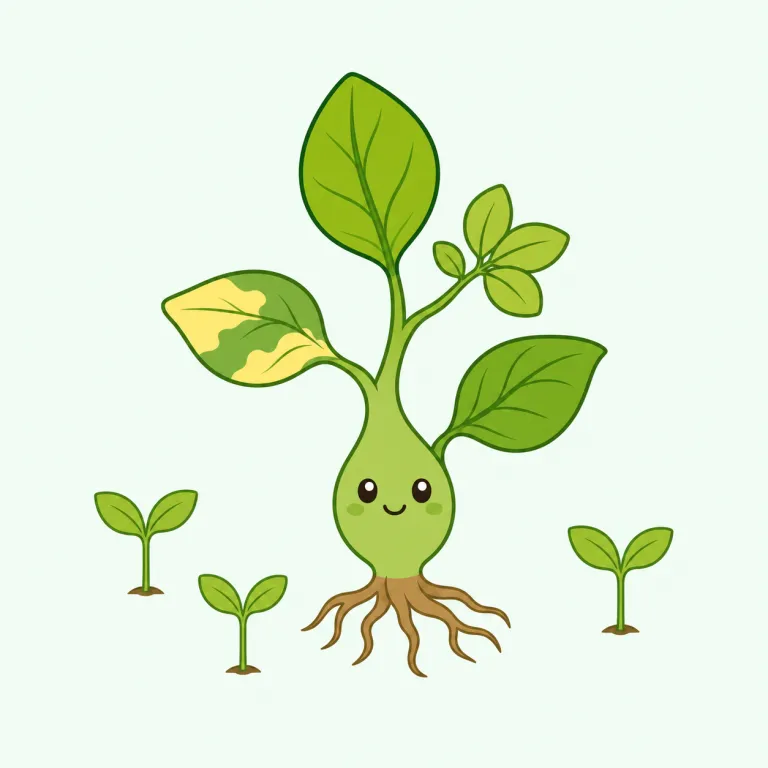 mutant（突然変異体・名詞）の覚え方イラスト — mutant は mutation（突然変異）, mutate（変異する）, mutable（変わりやすい）と同じ mut-「変わる」でつながる語群として覚えると定着しやすいです