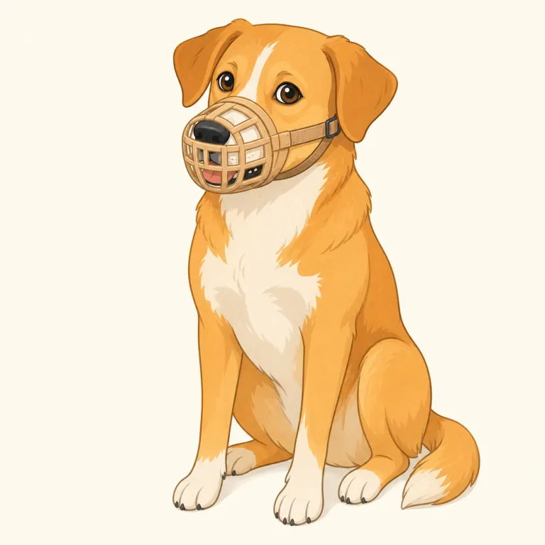 muzzle（口輪・noun）の覚え方イラスト