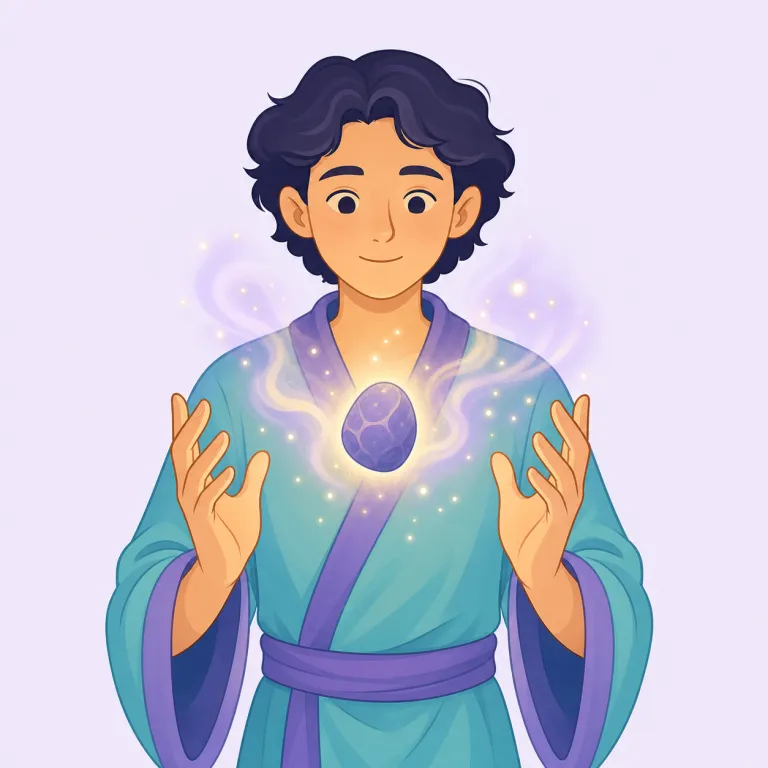 mystically（神秘的に・副詞）の覚え方イラスト — まず mystery（謎）と mystic / mystical（神秘的な）を軸に覚えると入りやすいです