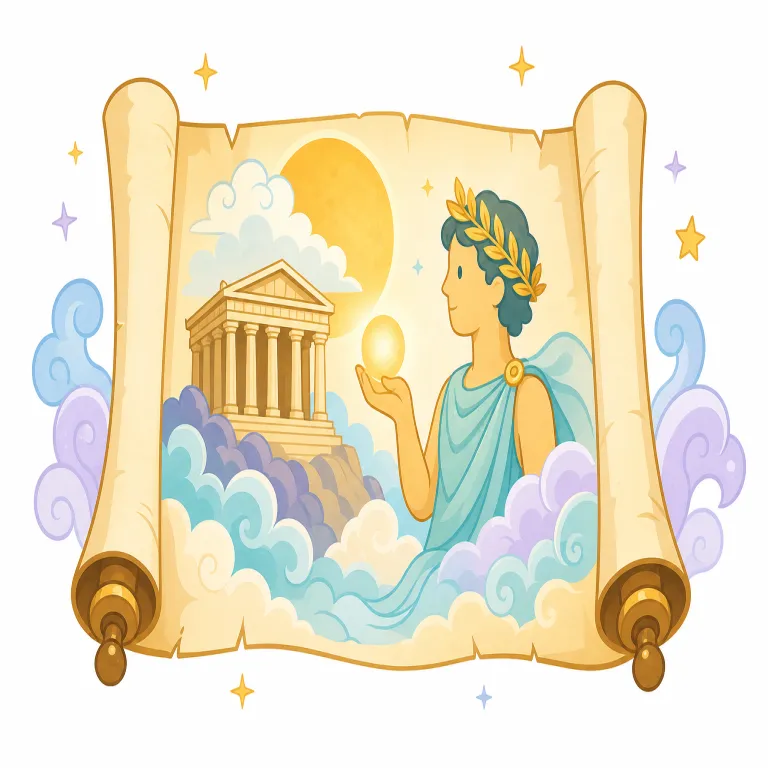 mythology（神話・名詞）の覚え方イラスト — myth を知っていれば土台ができます