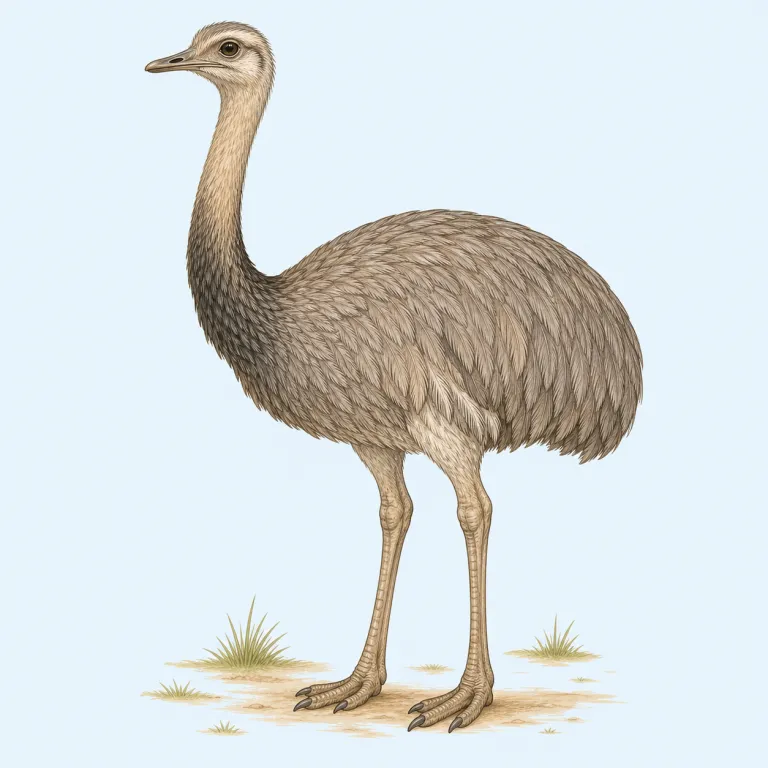 nandu（レアー（アメリカダチョウ）・名詞）の覚え方イラスト — まず rhea の別名だとセットで覚えるのが近道です