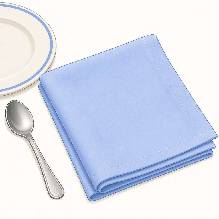 napkin（食事用ナプキン・noun）の覚え方イラスト