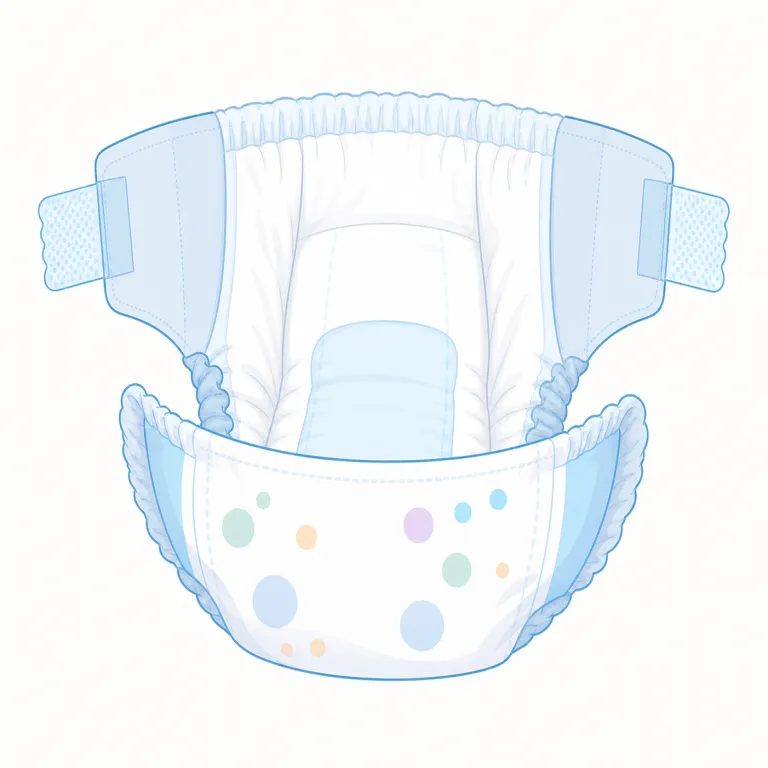 nappy（おむつ・名詞）の覚え方イラスト — まずは英語圏の使い分けで覚えると定着しやすいです