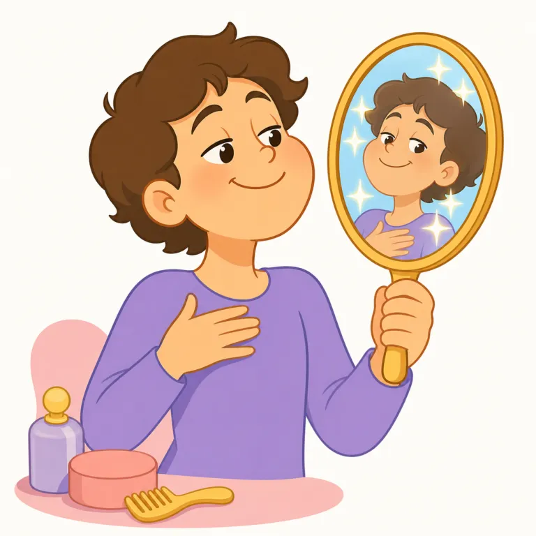 narcissist（ナルシスト・名詞）の覚え方イラスト — まず語尾の -ist は「そういう立場・性質の人」