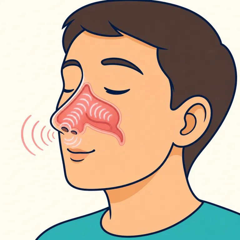nasal（鼻音の・adjective）の覚え方イラスト