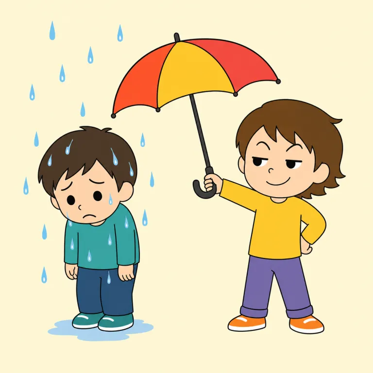 nasty（意地悪な・adjective）の覚え方イラスト