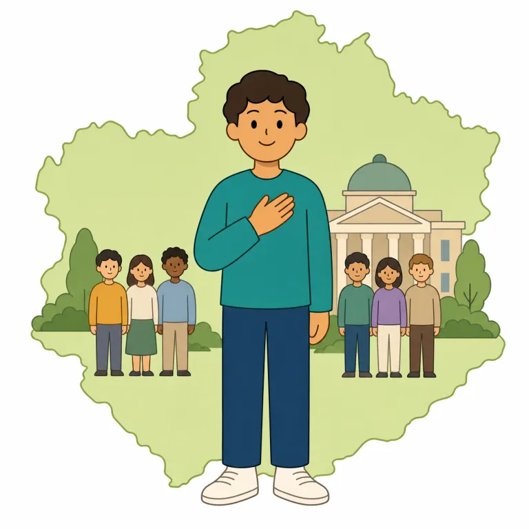 national（国民・noun）の覚え方イラスト