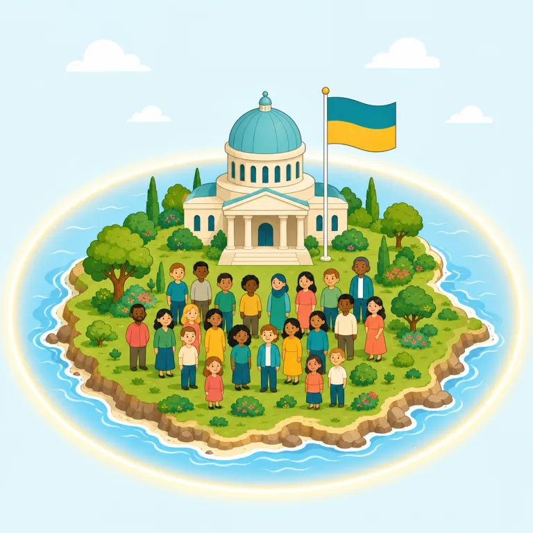 nationhood（国家としての地位、独立国家であること・名詞）の覚え方イラスト — nation が「国家・国民」、-hood が「その状態・立場」を表すと押さえると覚えやすい語です