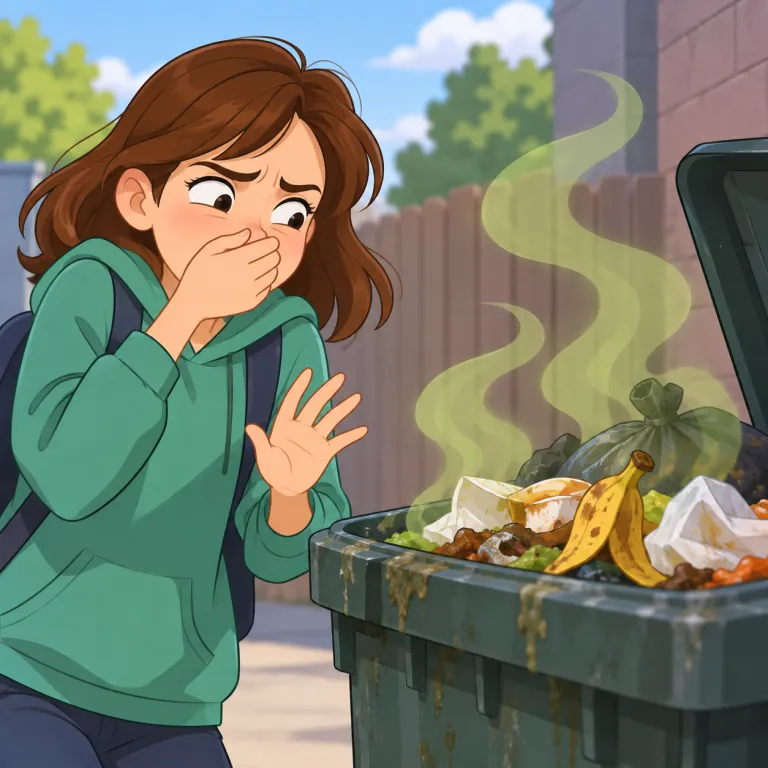 nauseous（吐き気を催させるような・adjective）の覚え方イラスト