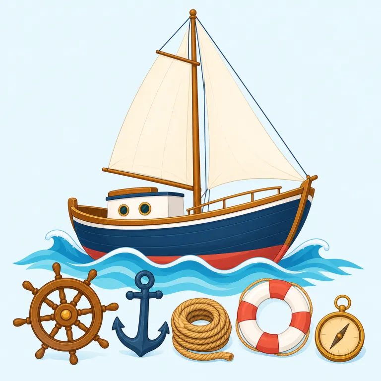 nautical（海洋の・形容詞）の覚え方イラスト