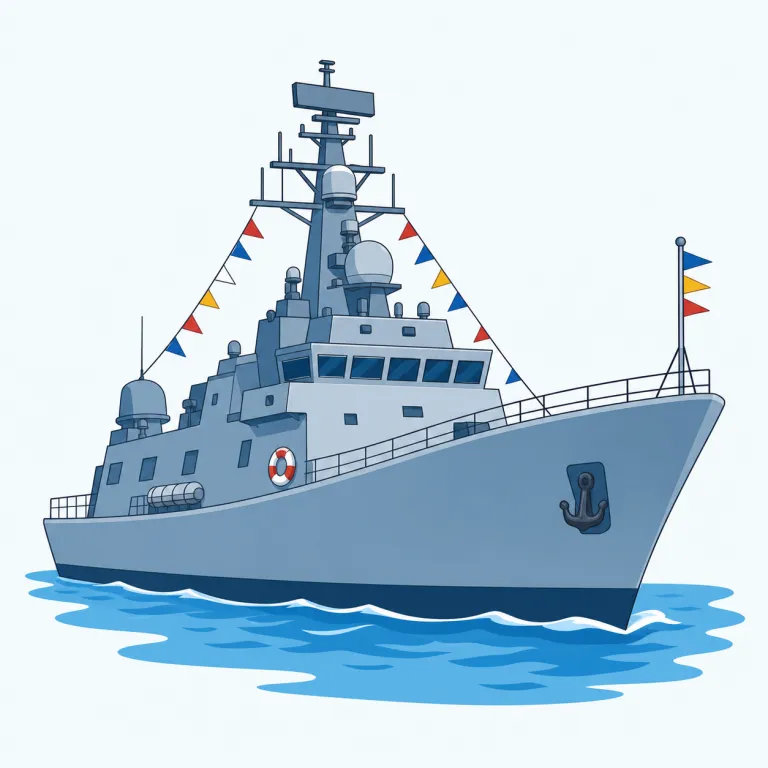naval（海軍の・形容詞）の覚え方イラスト — naval は navy「海軍」から来た形容詞として覚えます