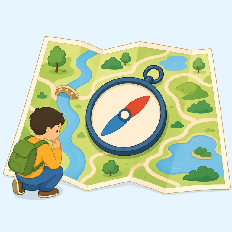 navigation（ナビゲーション・名詞）の覚え方イラスト — このエントリの navigation は「航行」ではなく、目的地までの道順を示す機能や仕組みとしての「ナビゲーション」です