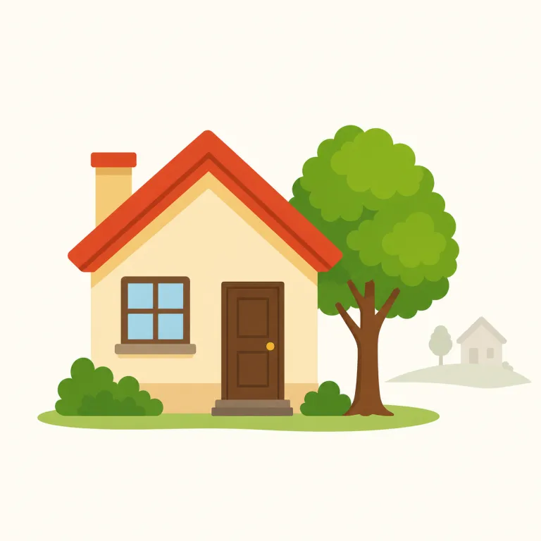 nearby（近くの・形容詞）の覚え方イラスト — 形容詞の nearby は、名詞にラベルを付ける語として覚えると副詞用法と分けやすいです