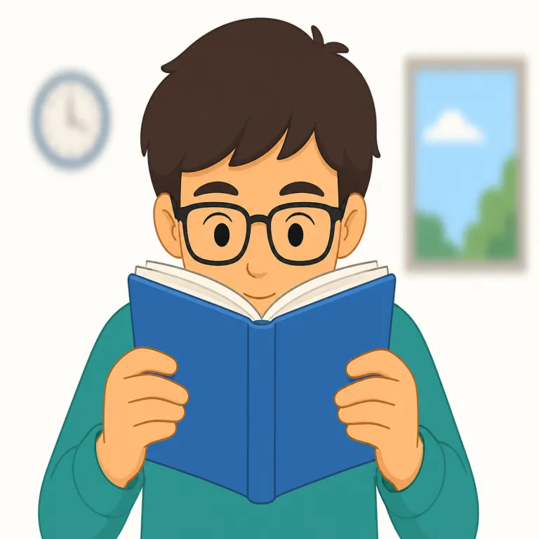 nearsighted（近視の・形容詞）の覚え方イラスト — near + sighted と分けると覚えやすい語です