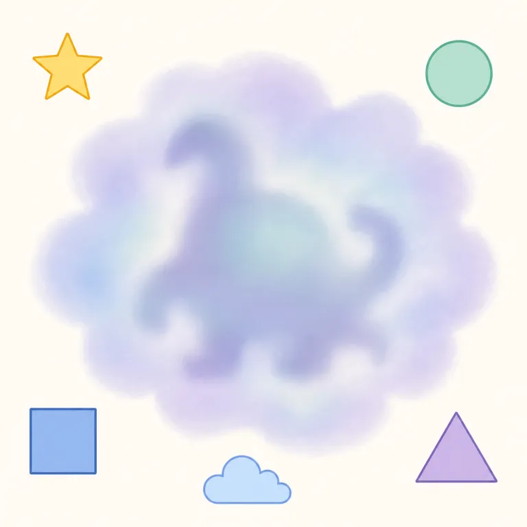 nebulous（漠然とした・形容詞）の覚え方イラスト — nebulous は「輪郭がはっきりしない」とまとめて覚えると定着しやすい