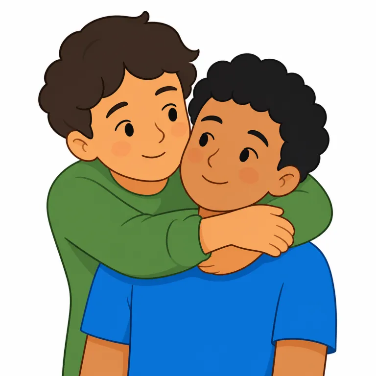 necking（キスや愛撫を交わすこと・名詞）の覚え方イラスト — necking は neck「首」から広がった、やや古風な恋愛表現として覚えます