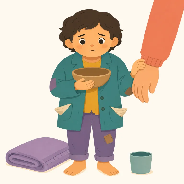 neediness（困窮 / 依存心・名詞）の覚え方イラスト — need が土台にある語です