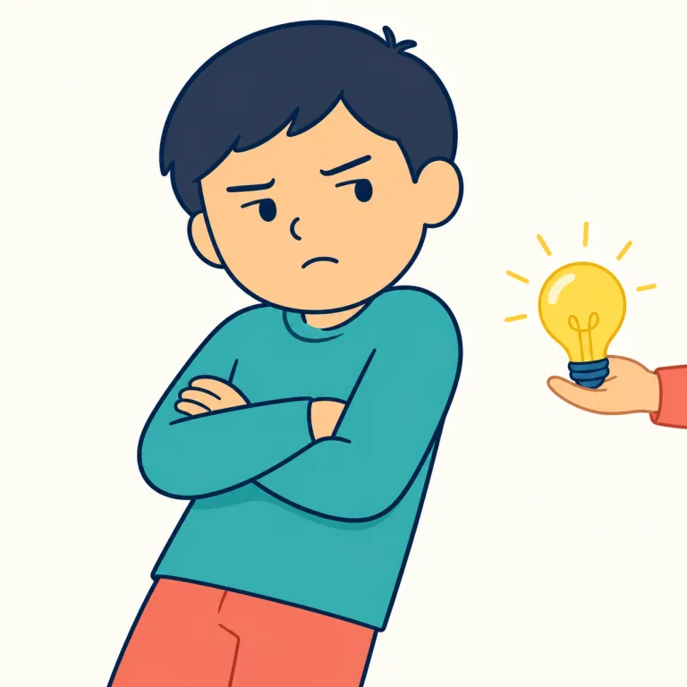 negative（否定的な・adjective）の覚え方イラスト