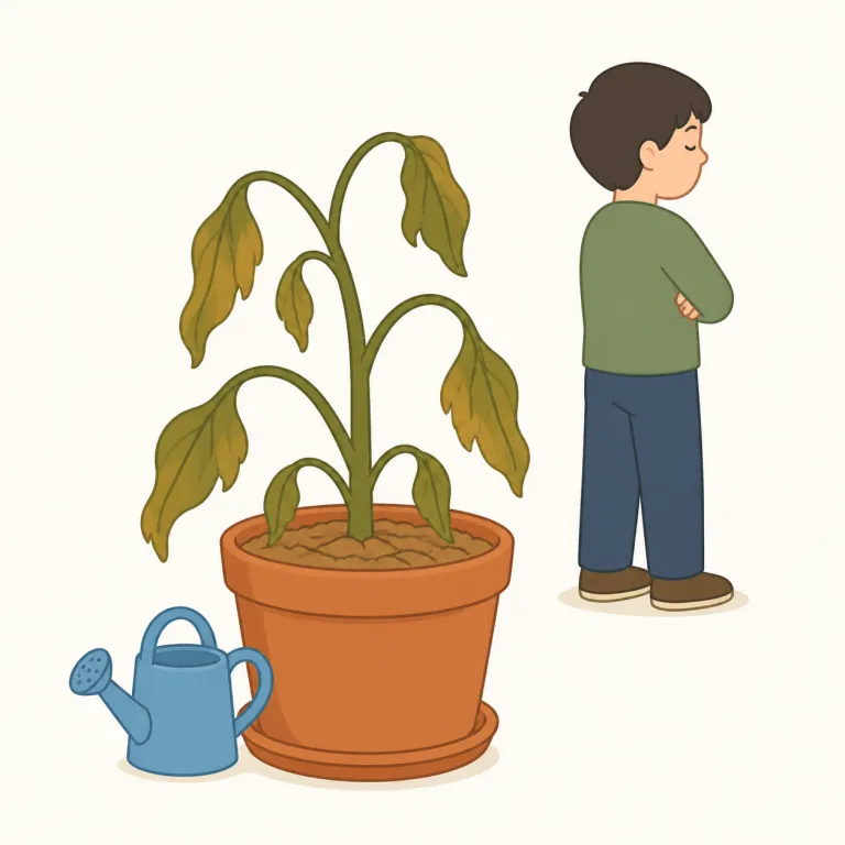 neglect（無視する、怠る・動詞）の覚え方イラスト — 動詞では「放っておいたせいで状態が悪くなる」と場面で覚えるのが有効です