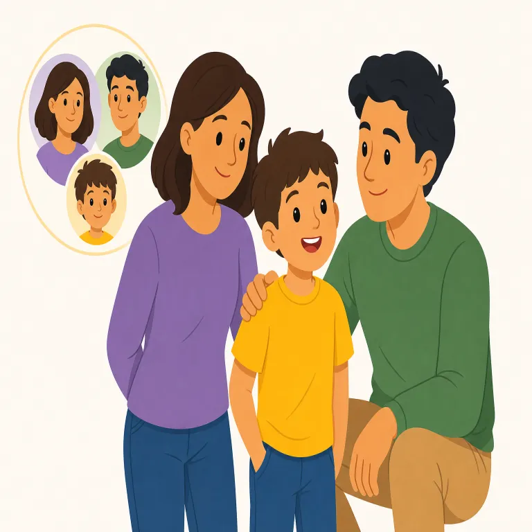 nephew（甥っ子・名詞）の覚え方イラスト — 家族語は単語単体より「親族マップ」で覚えると強い
