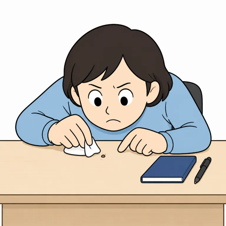 nervous（神経質な・adjective）の覚え方イラスト