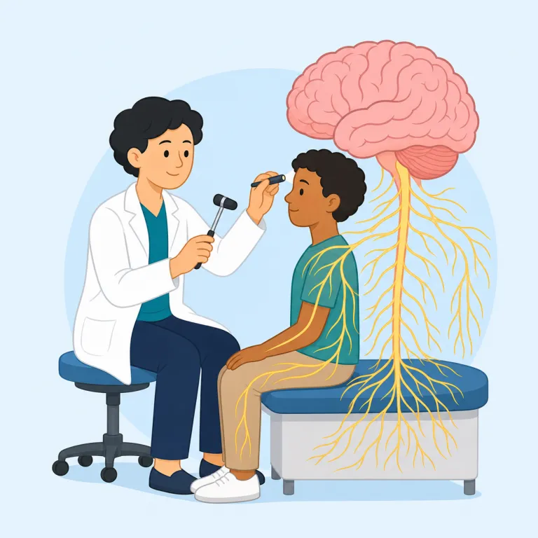 neurologist（神経科医・名詞）の覚え方イラスト — まず doctor の仲間として押さえ、語尾の -ist は specialist, dentist, pharmacist のように「その分野の専門家」を表す形だとまとめて…