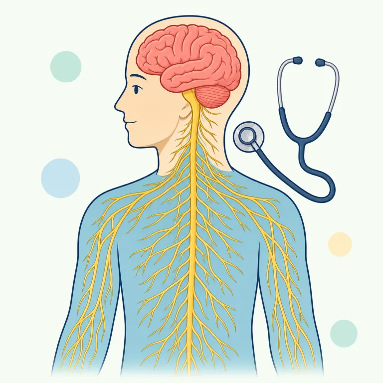 neurology（神経学・名詞）の覚え方イラスト — neurology は、まず biology・psychology などでおなじみの -logy を見て「〜学」と捉えると覚えやすいです