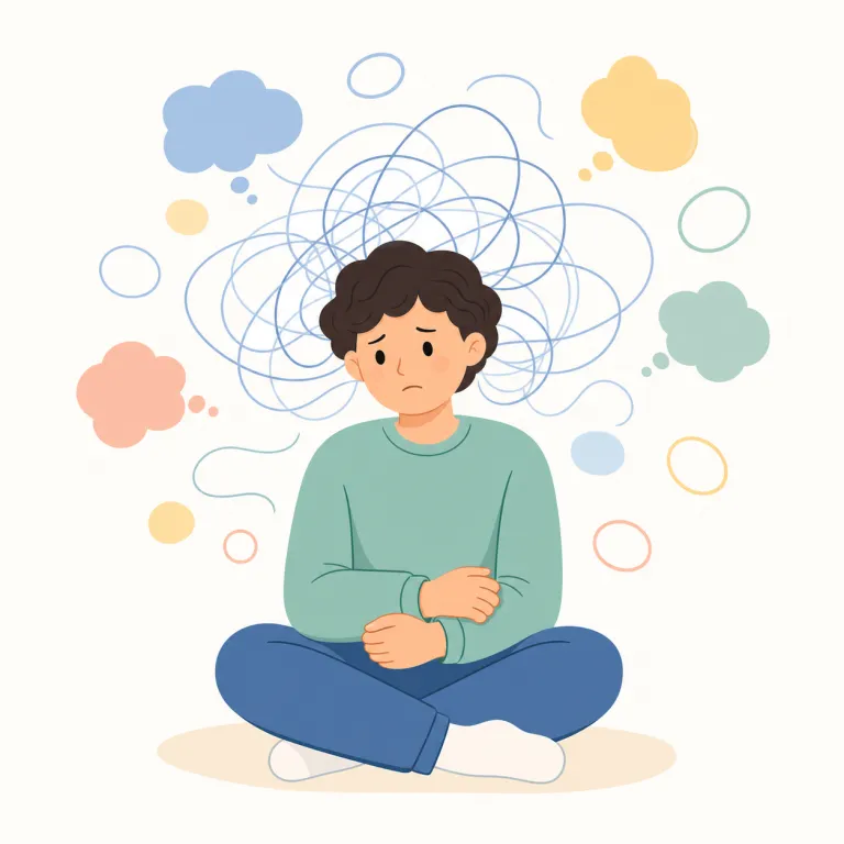 neurosis（神経症・名詞）の覚え方イラスト — neuro- は neurology, neural, neuron でも見かける「神経」グループ、-osis は医学語で「病的状態」と覚えると、neurosis は「神経・心のはた…