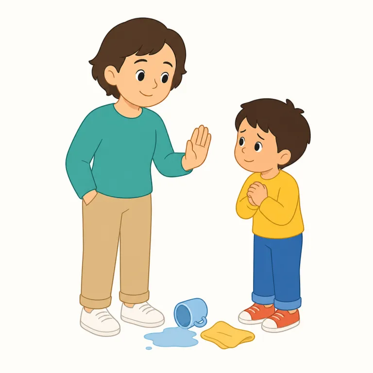 never mind（気にしないで・イディオム）の覚え方イラスト — never mind は mind を「気にする、心に留める」と考えると覚えやすい表現です