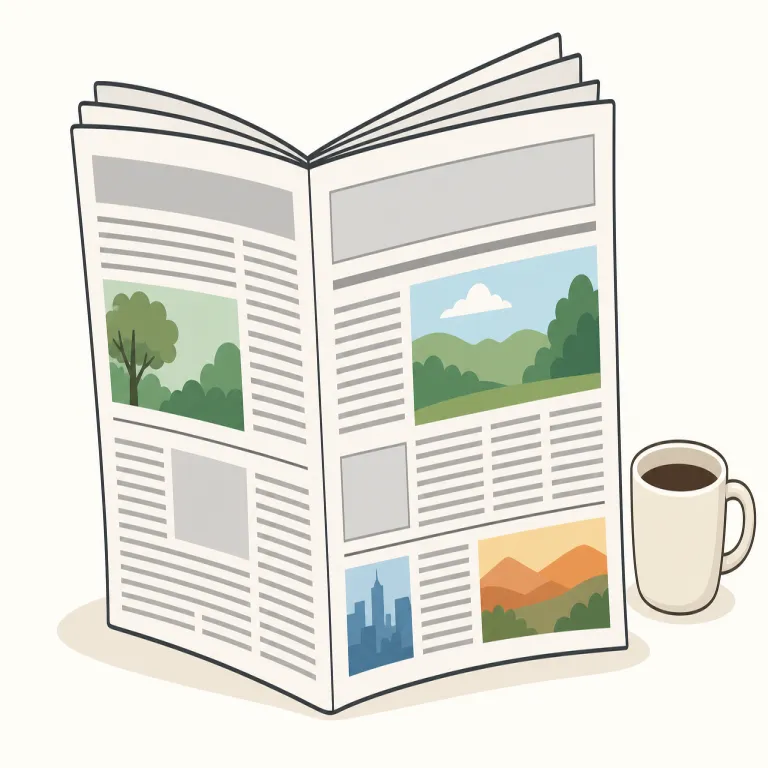 newspaper（新聞・名詞）の覚え方イラスト — newspaper はまず news と paper に分けると覚えやすいです