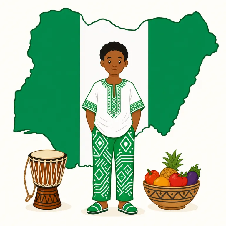 nigerian（ナイジェリア人・noun）の覚え方イラスト