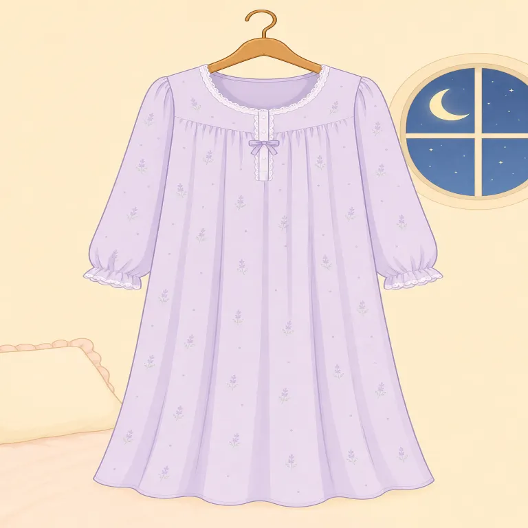 nightgown（ナイトガウン・名詞）の覚え方イラスト — night + gown で、そのまま「夜に着るガウン」と分けて覚えるのが最短です