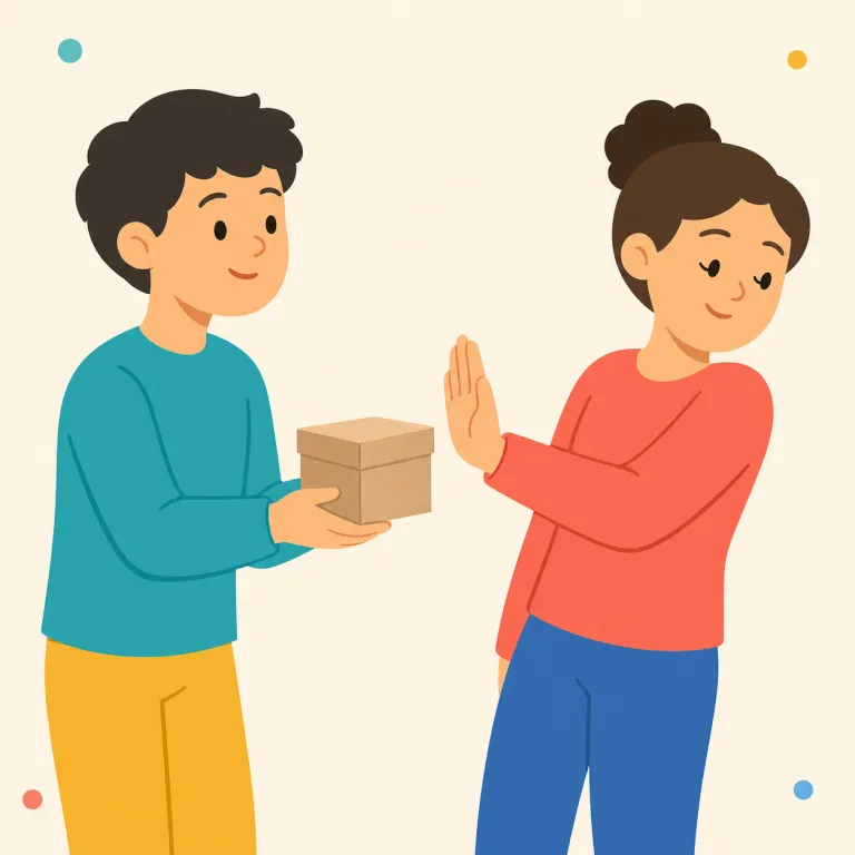 nix（拒否する・名詞）の覚え方イラスト — nix はドイツ語の「何もない」に関係し、提案を「なし」にして消す感覚から「拒否する、取りやめる」と捉えるとよい