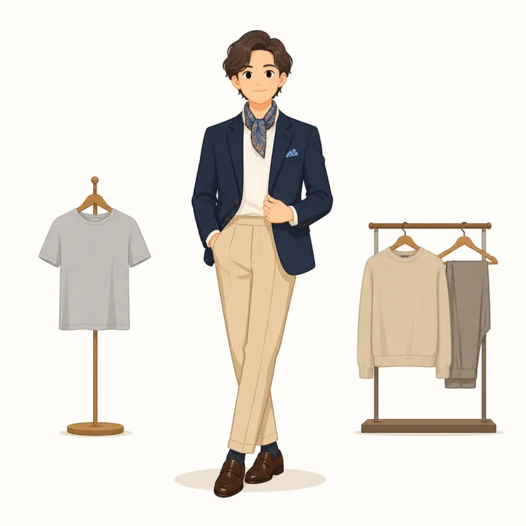 nobby（しゃれた・形容詞）の覚え方イラスト — 「しゃれた服・上品な店」を思い浮かべて覚えると残りやすい語