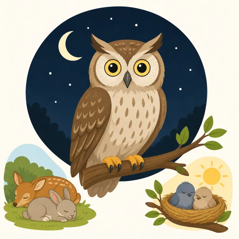 nocturnalの覚え方イラスト