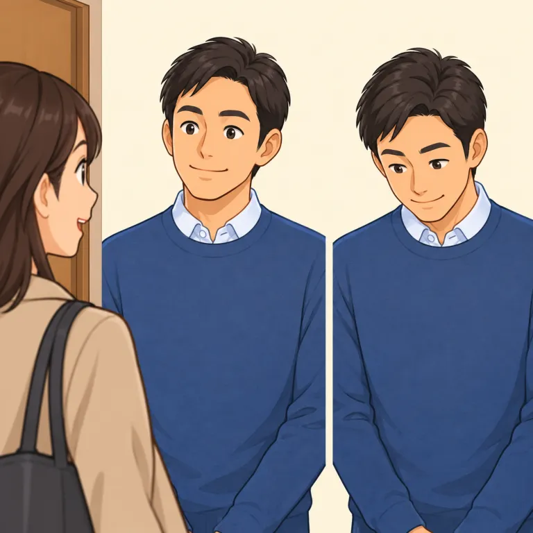 nod（うなずき、会釈・noun）の覚え方イラスト